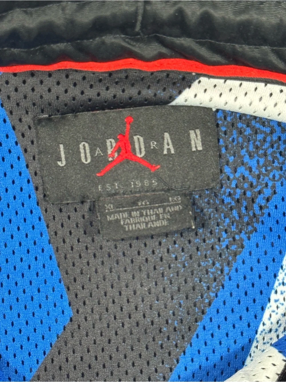 Jordan Paris Saint Germain Jacket Mens SIZE XL Black Red Blue White